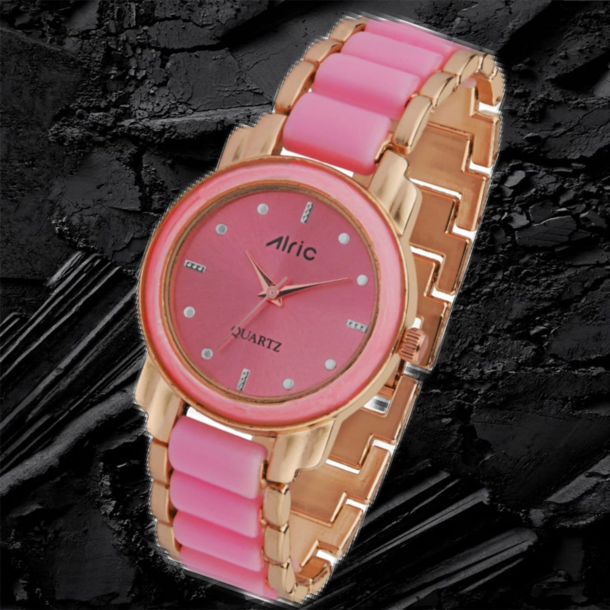 Swanky Pink Round Quartz Analog Wrist Watch For Girls (30 mm Dial)