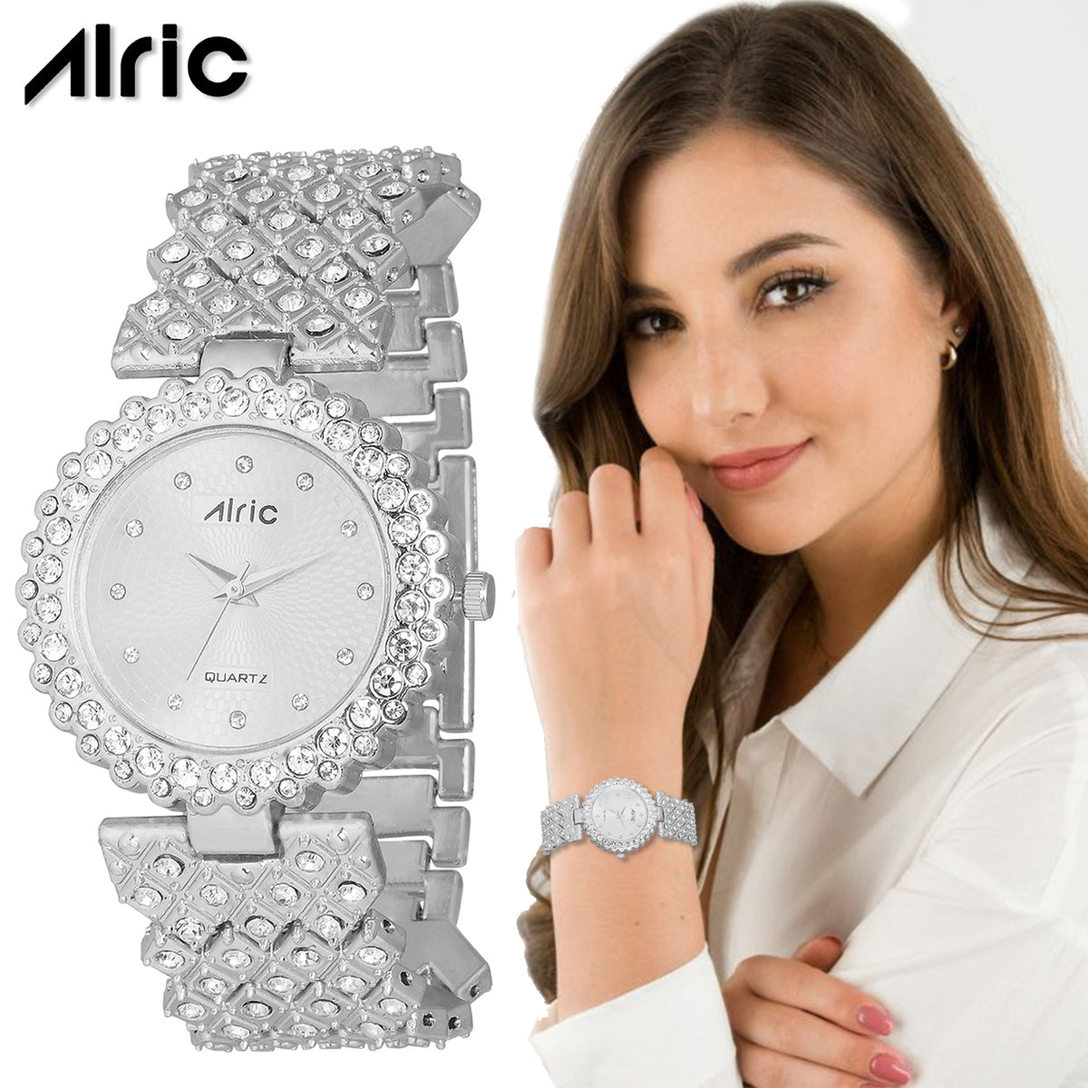 Lavish Gold  Analog Quartz with Jewels | Elegant Watch for Women