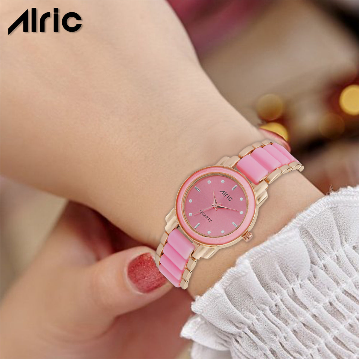Swanky Pink Round Quartz Analog Wrist Watch For Girls (30 mm Dial)