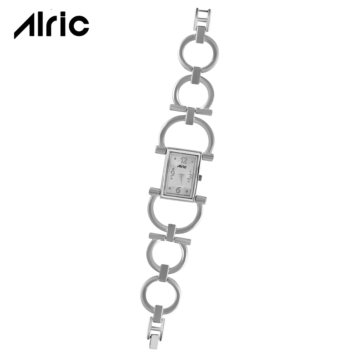 Quad Silver Watch For Girls (30 Mm Dial)