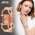 Quad Rose Gold Watch For Girls (30 Mm Dial)