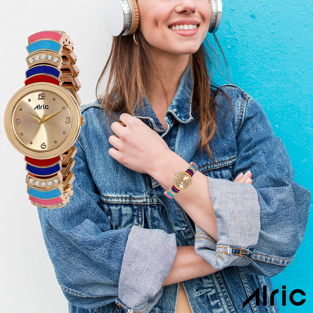 Nova Multi-Color Quartz Analog Wrist Watch For Girls (30 Mm Dial)