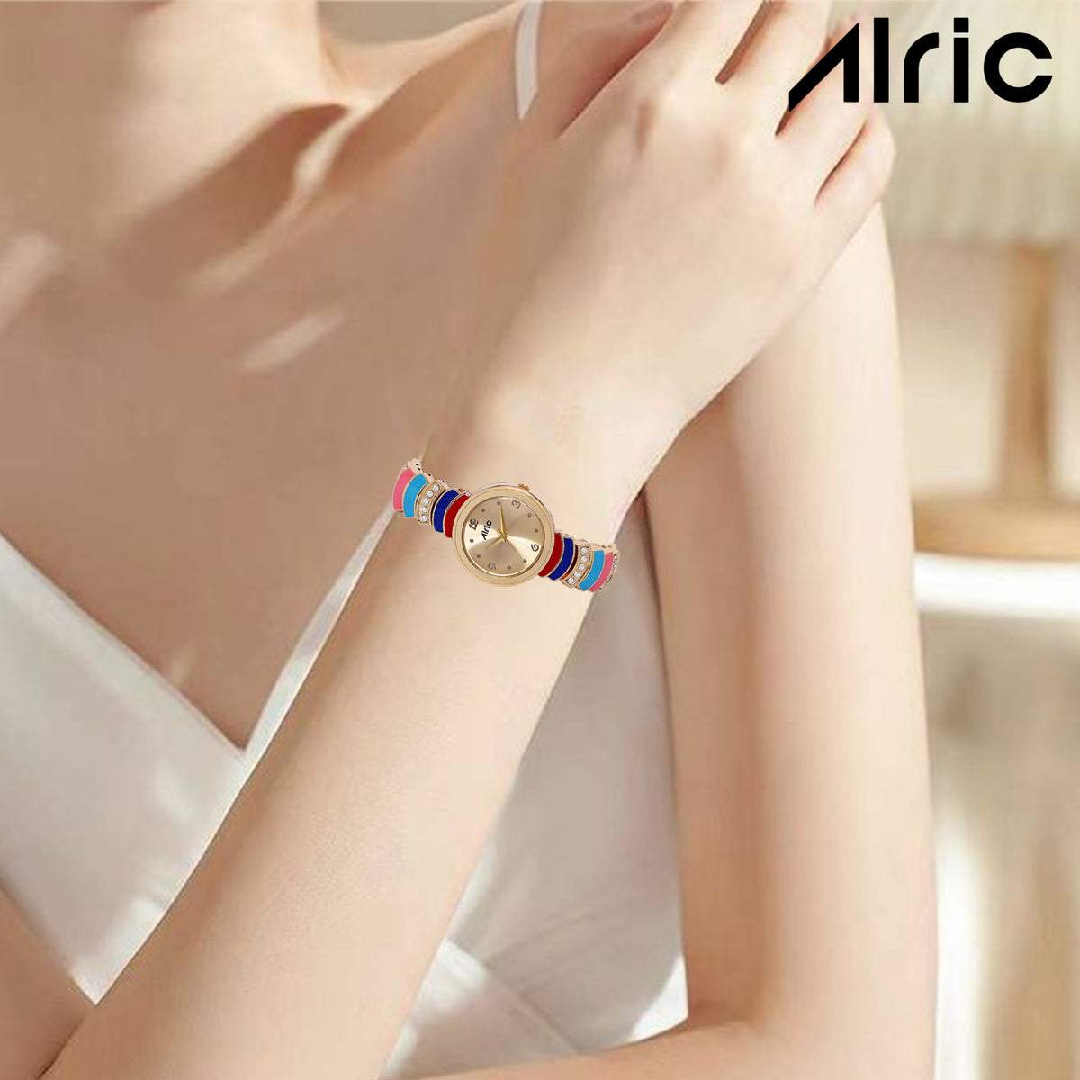 Nova Multi-Color Quartz Analog Wrist Watch For Girls (30 Mm Dial)