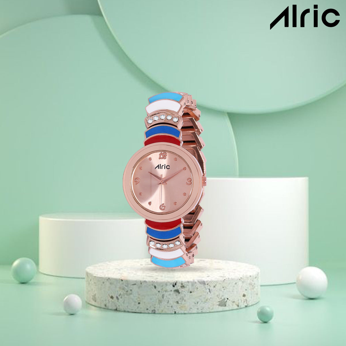 Nova Rose Gold Quartz Analog Wrist Watch For Girls (30 Mm Dial)