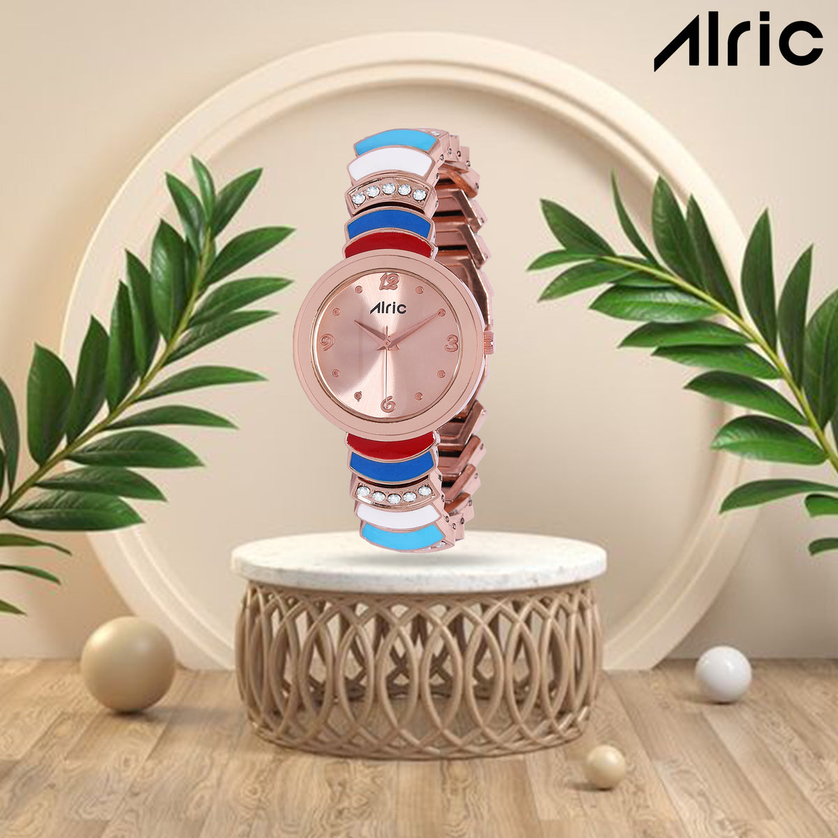 Nova Rose Gold Quartz Analog Wrist Watch For Girls (30 Mm Dial)