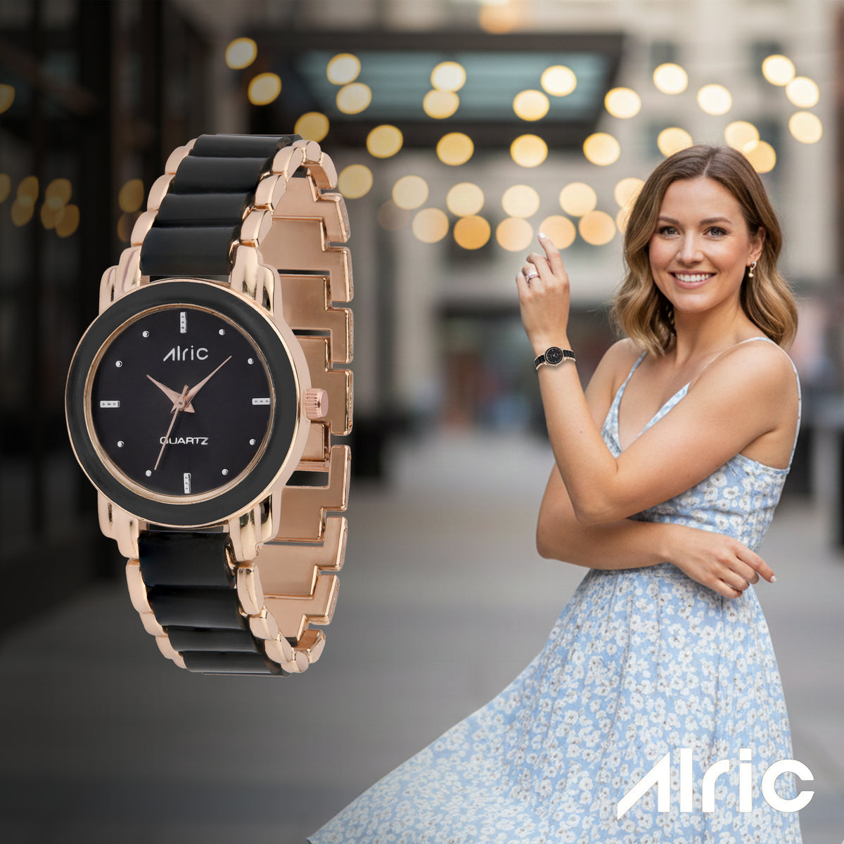 Swanky Ladies Watch For Girls Latest Rose Gold & Black Watch For Women Ladies Analog Watch - For Girls Swanky