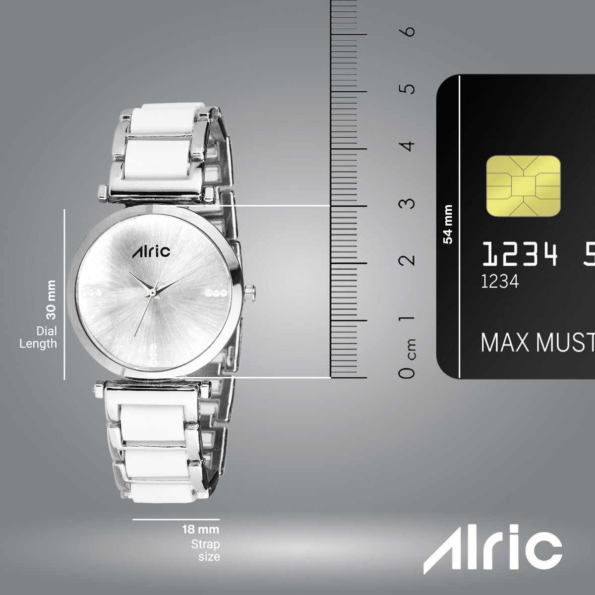 Ellip White & Silver Round Quartz Analog Wrist Watch For Women (13.6 Mm Dial)