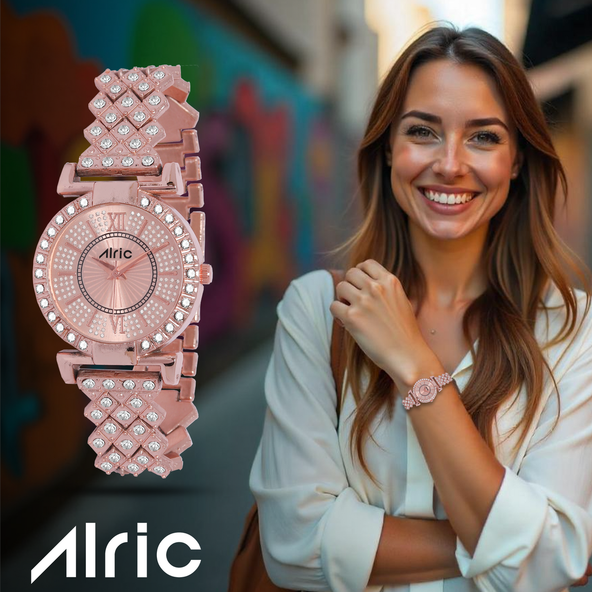 Eterna Rose Gold Watch For Girls (30 Mm Dial)
