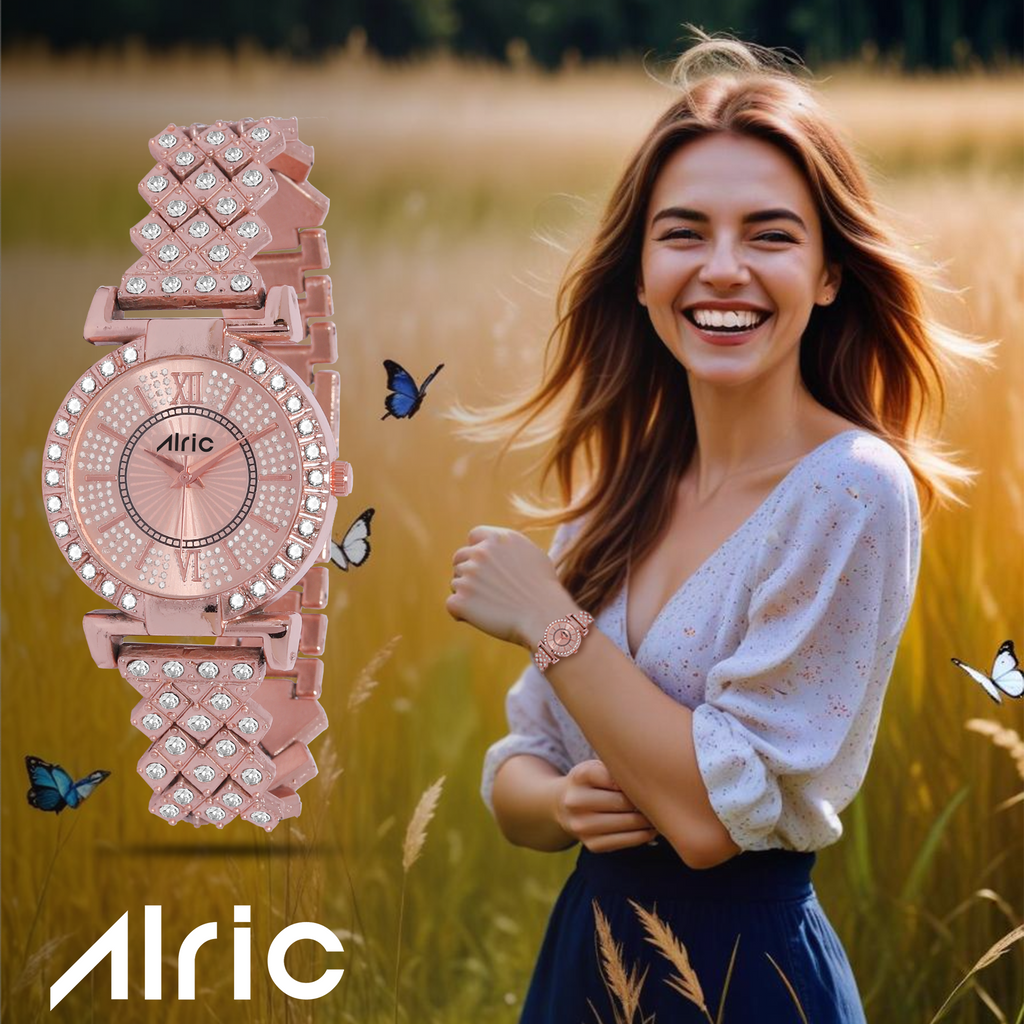 Eterna Rose Gold Watch For Girls (30 Mm Dial)