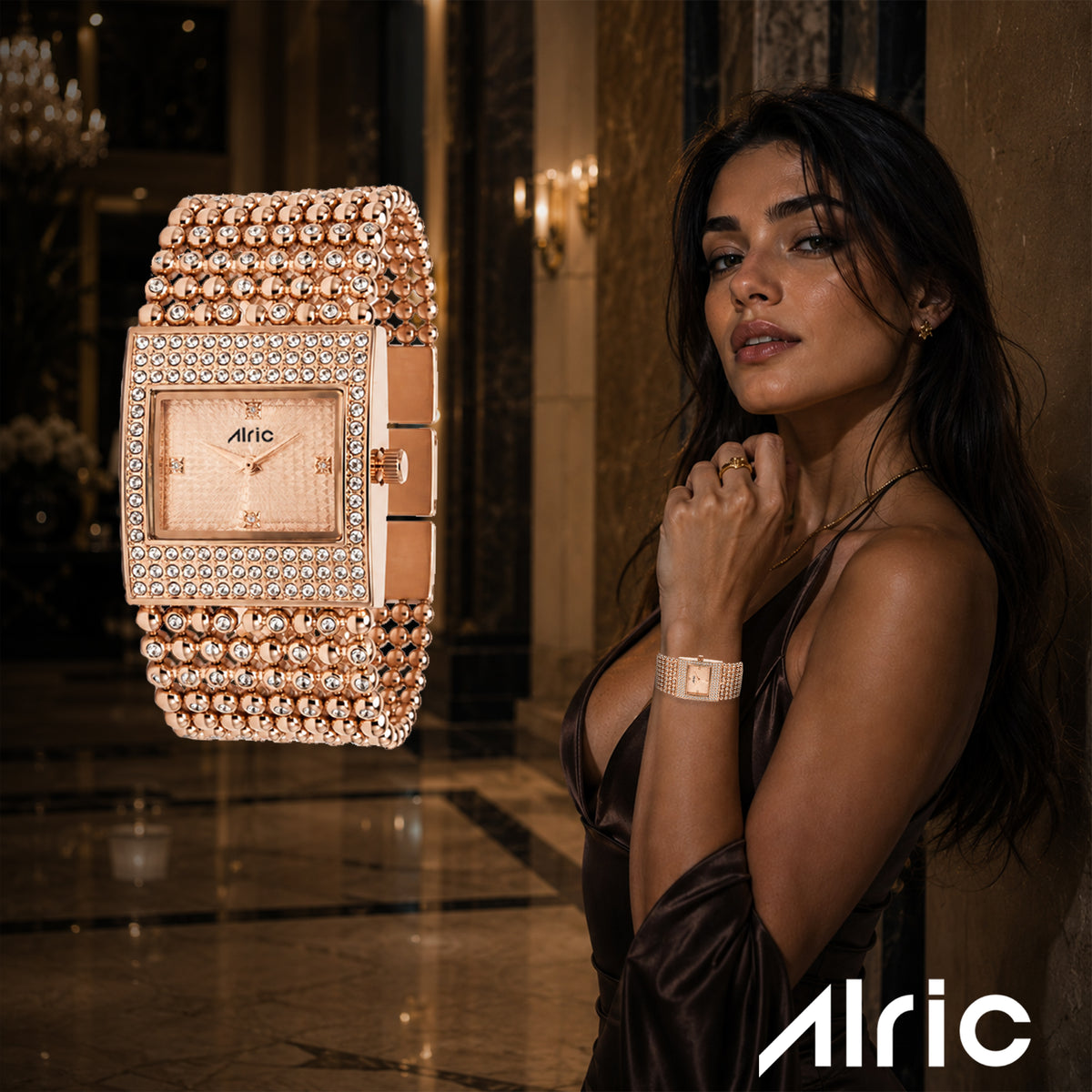 Empress Rose gold Quartz Analog Wrist Watch For Girls (30 Mm Dial)