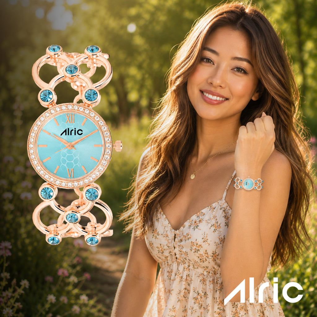 Bloom Seablue Watch - For Women Girls Watch Elly Unique Ladies Watch In Black