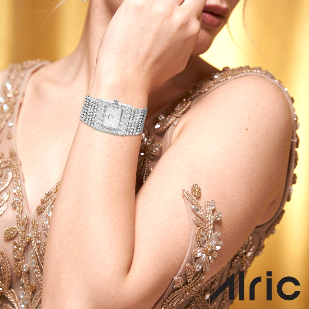 Empress Silver Quartz Analog Wrist Watch For Girls (30 Mm Dial)