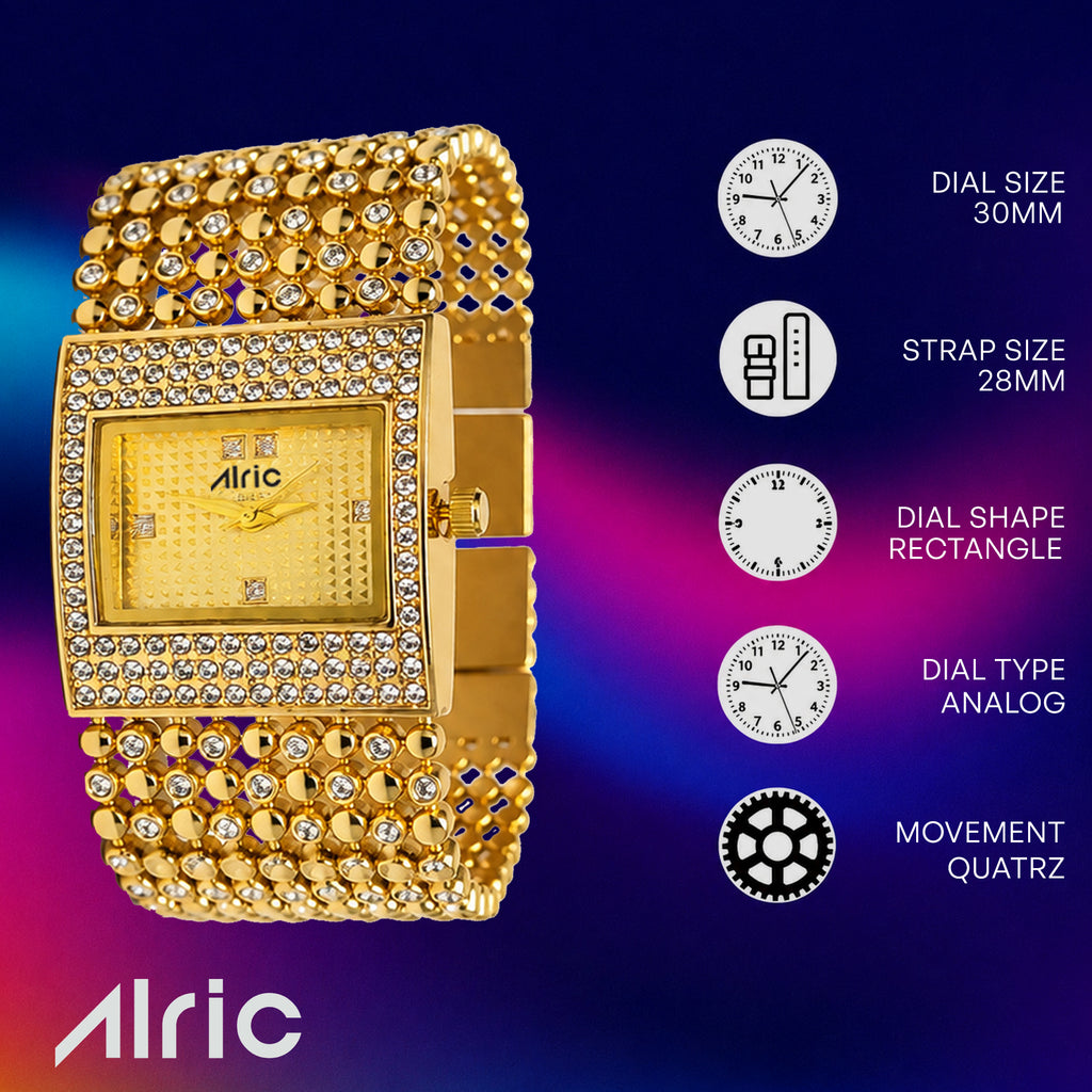 Empress gold Quartz Analog Wrist Watch For Girls (30 Mm Dial)
