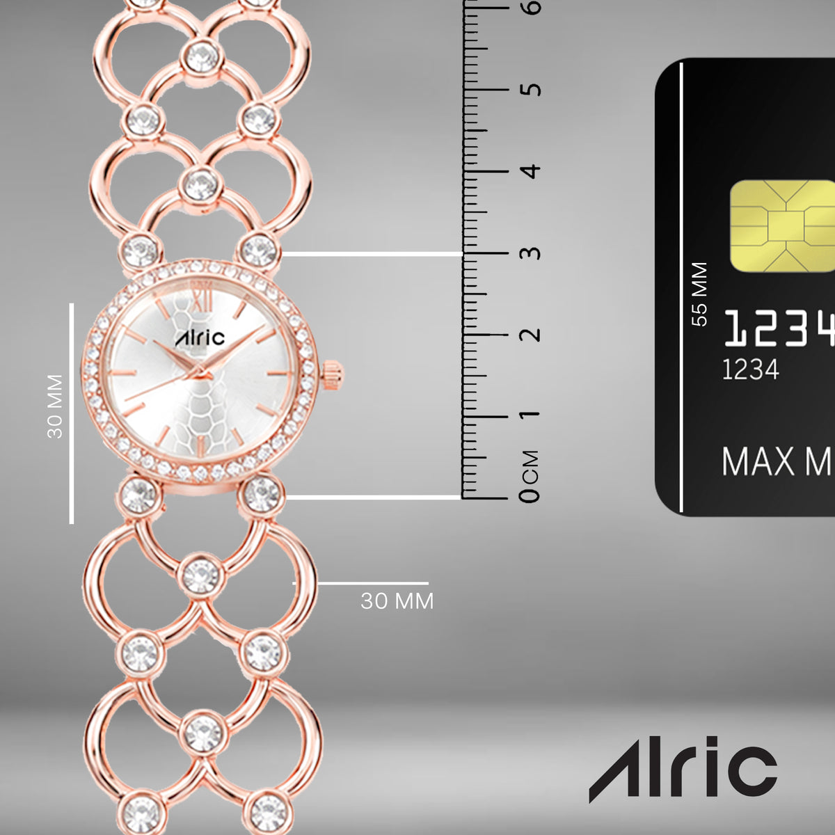 Bloom White Alric - For Women Engravable Silver wristwatch for ladies