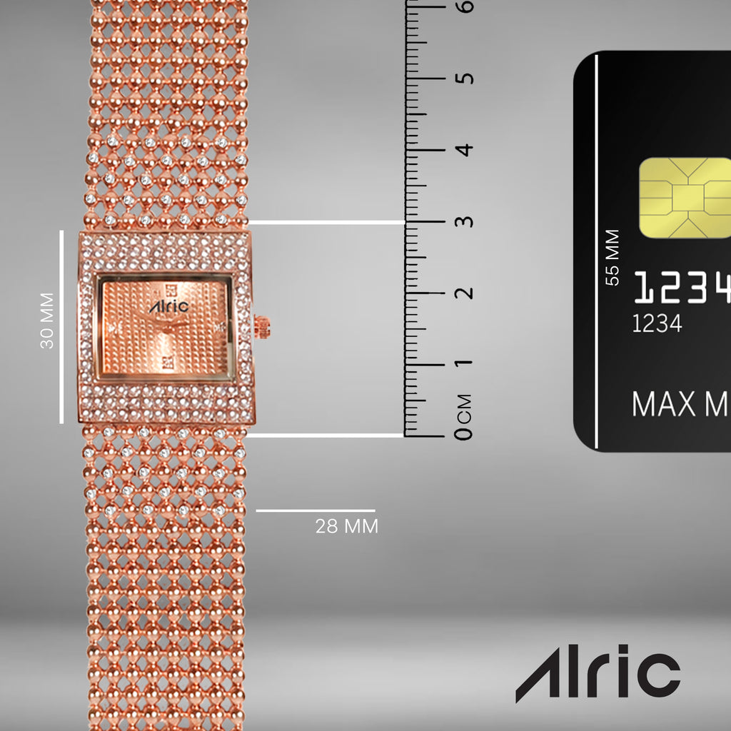 Empress Rose gold Quartz Analog Wrist Watch For Girls (30 Mm Dial)
