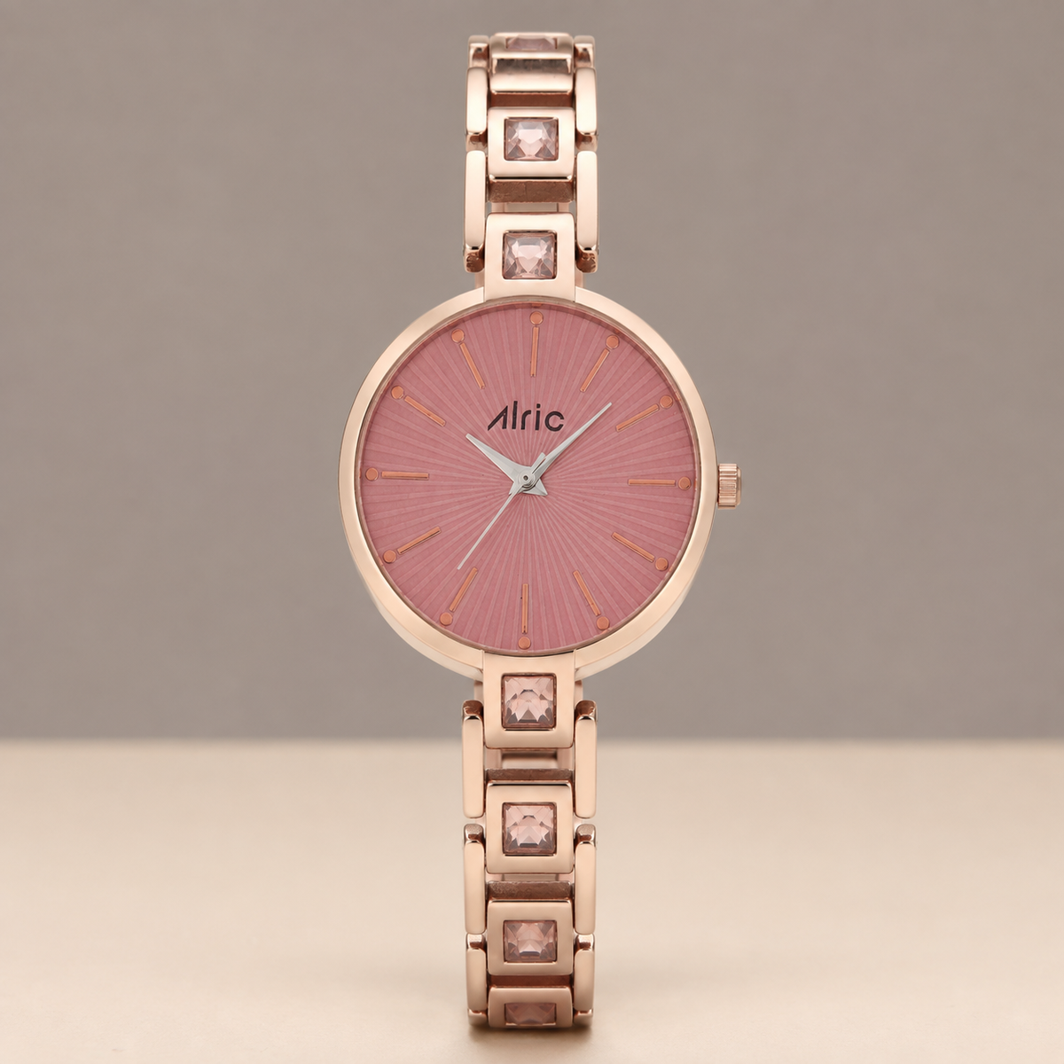 Grace Rose Gold and Pink Quartz Analog Wrist Watch For Girls