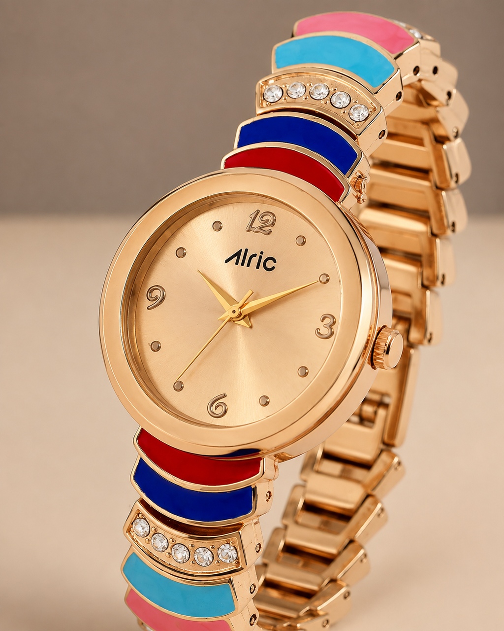 Nova Multi-Color Quartz Analog Wrist Watch For Girls (30 Mm Dial)