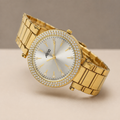 Gem Gold Watch For Girls (30 Mm Dial)