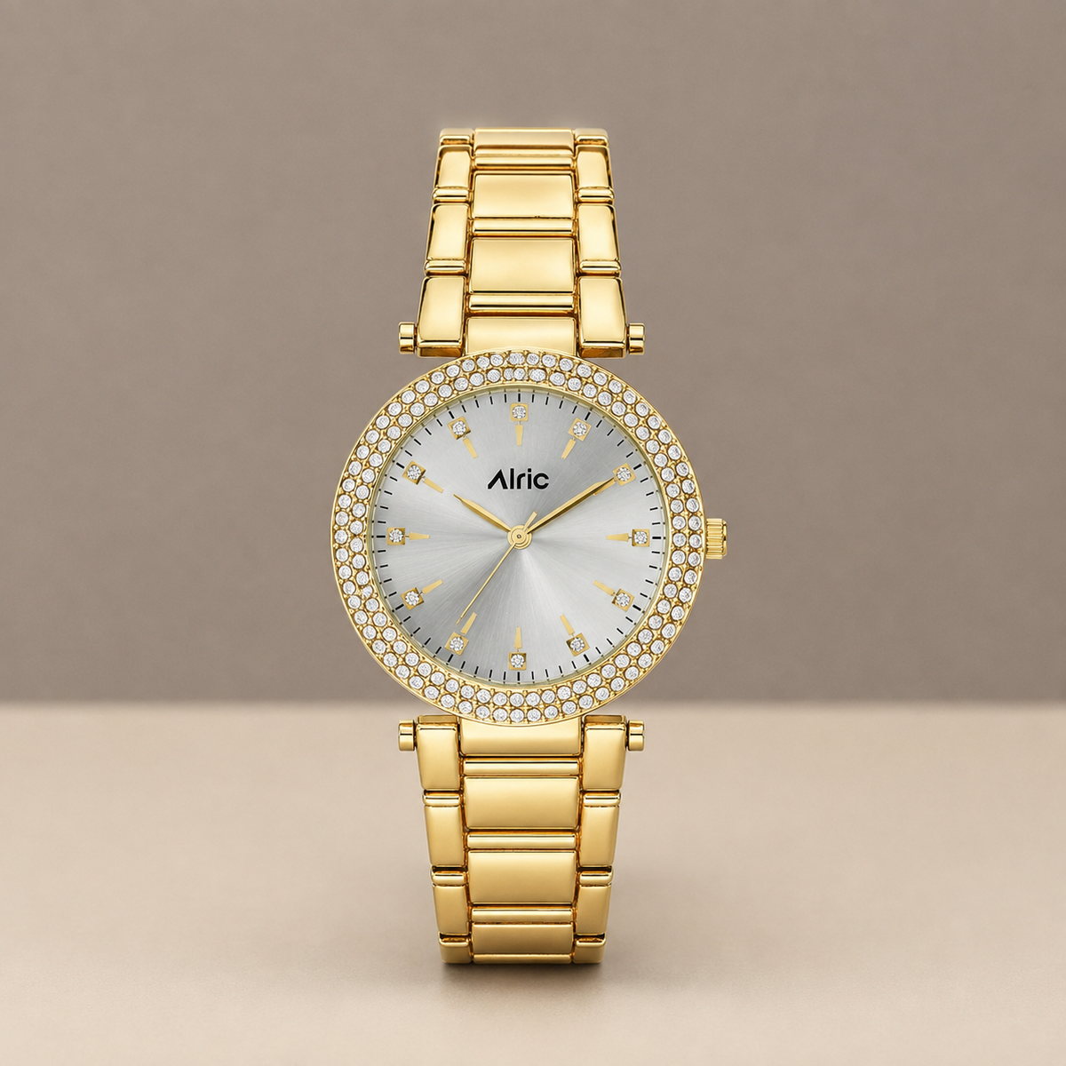 Gem Gold Watch For Girls (30 Mm Dial)