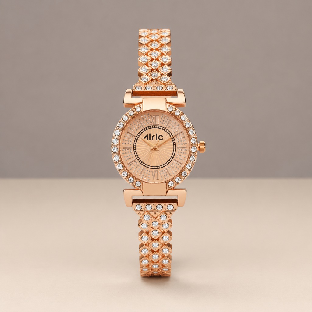 Eterna Rose Gold Watch For Girls (30 Mm Dial)