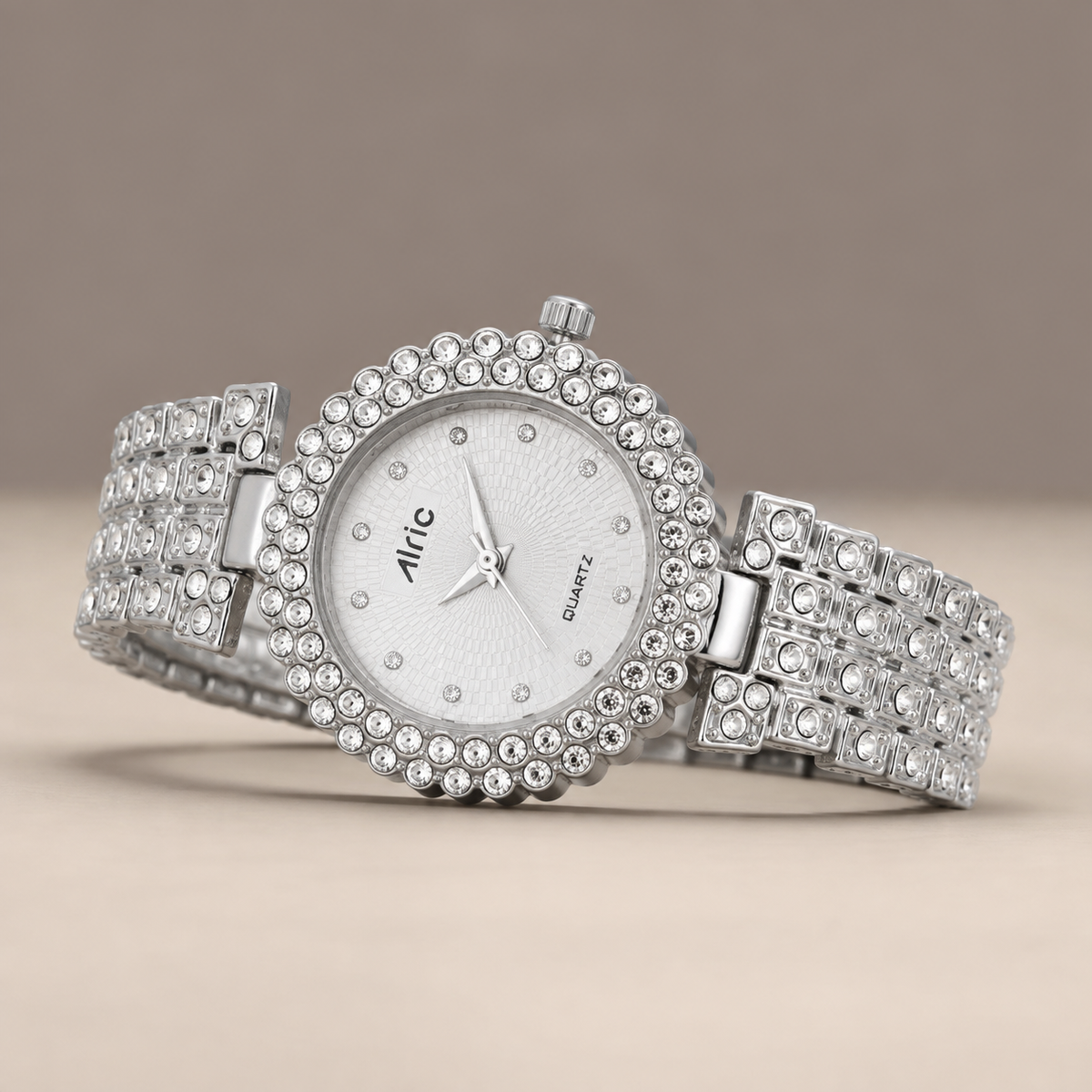 Lavish Gold  Analog Quartz with Jewels | Elegant Watch for Women