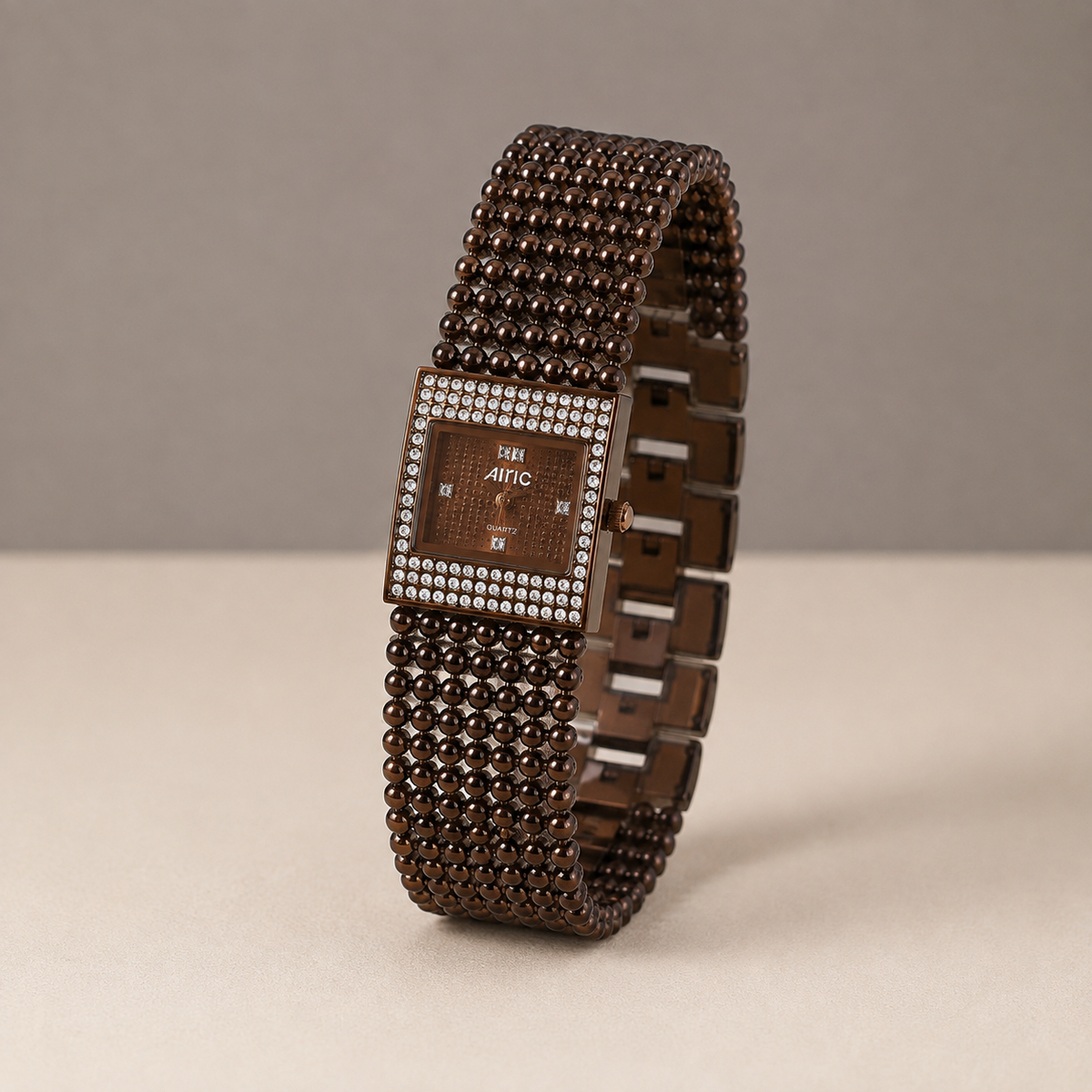 Empress brown Quartz Analog Wrist Watch For Girls (30 Mm Dial)