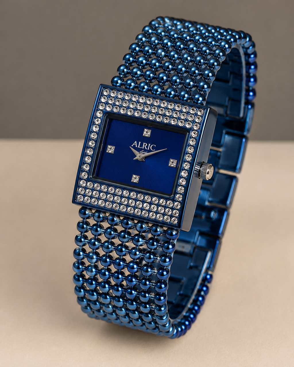 Empress Blue Analog Wrist Watch For Girls (30 Mm Dial)