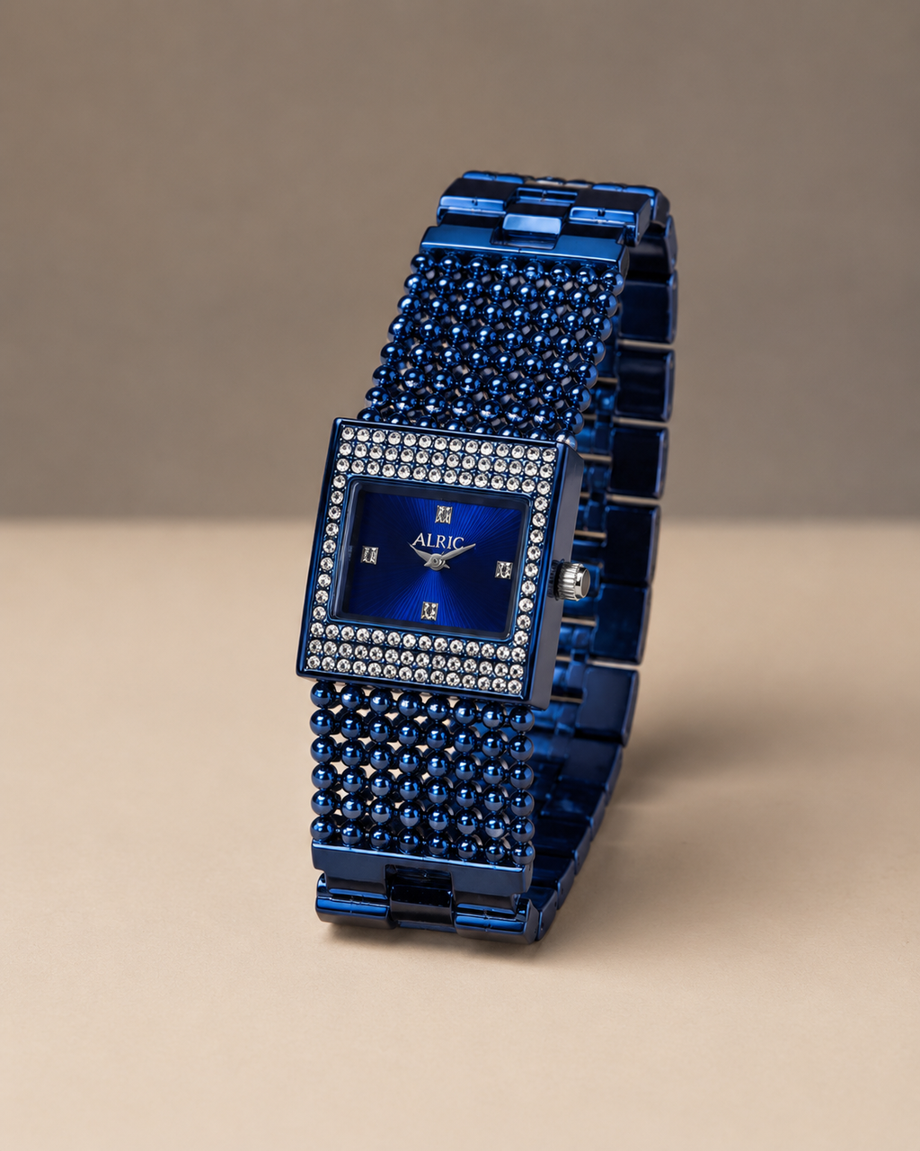 Empress Blue Analog Wrist Watch For Girls (30 Mm Dial)
