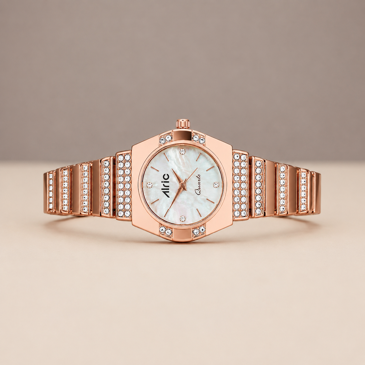 Opaline Rose gold  Quartz Analog Wrist Watch For Girls