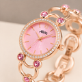 Bloom Pink Alric Quartz Analog Wrist Watch For Girls (30 Mm Dial)