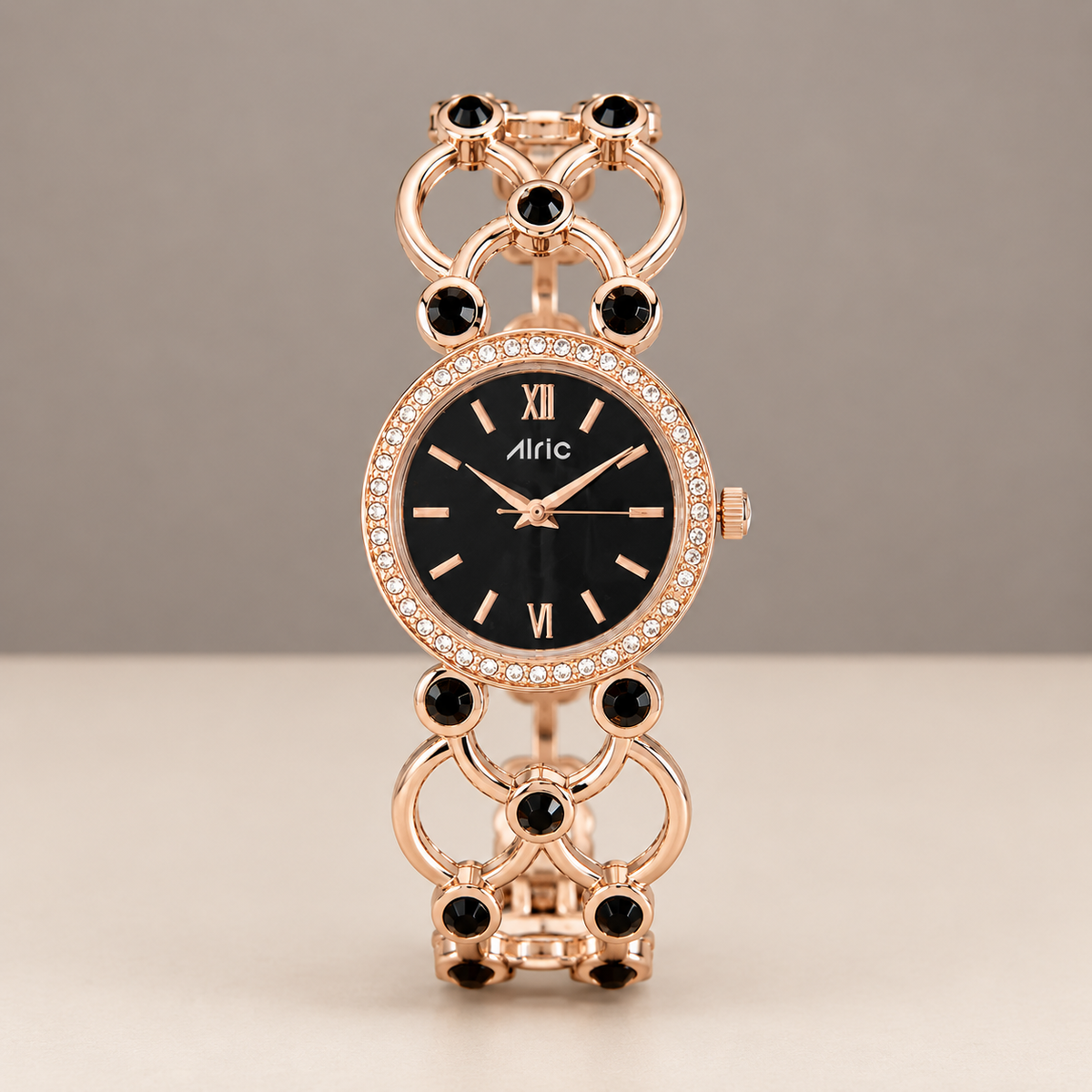 Bloom Black Alric - For Women Engravable Silver wristwatch for ladies
