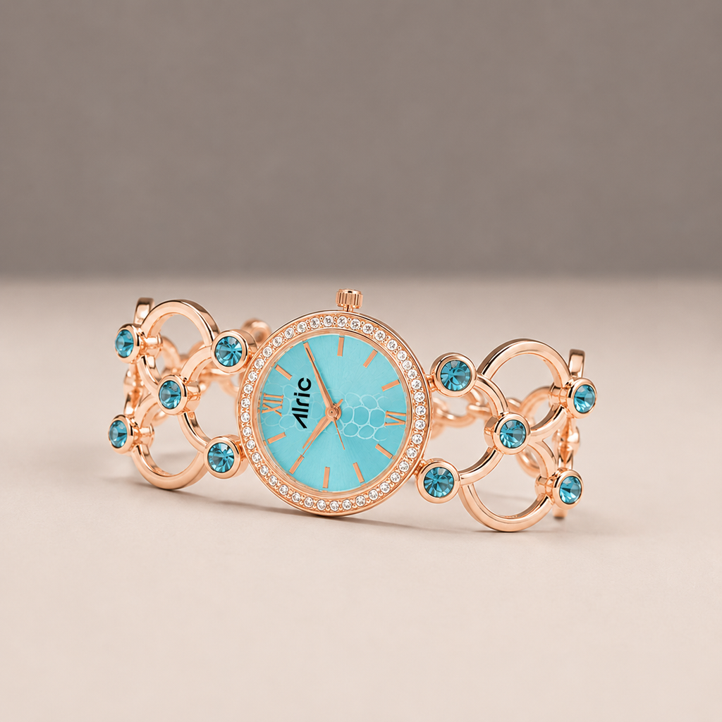 Bloom Seablue Watch - For Women Girls Watch Elly Unique Ladies Watch In Black