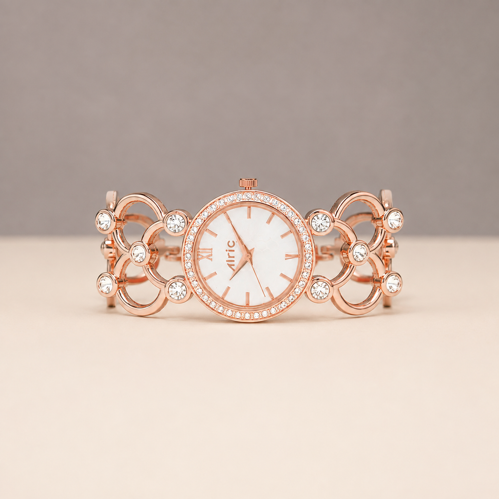 Bloom White Alric - For Women Engravable Silver wristwatch for ladies