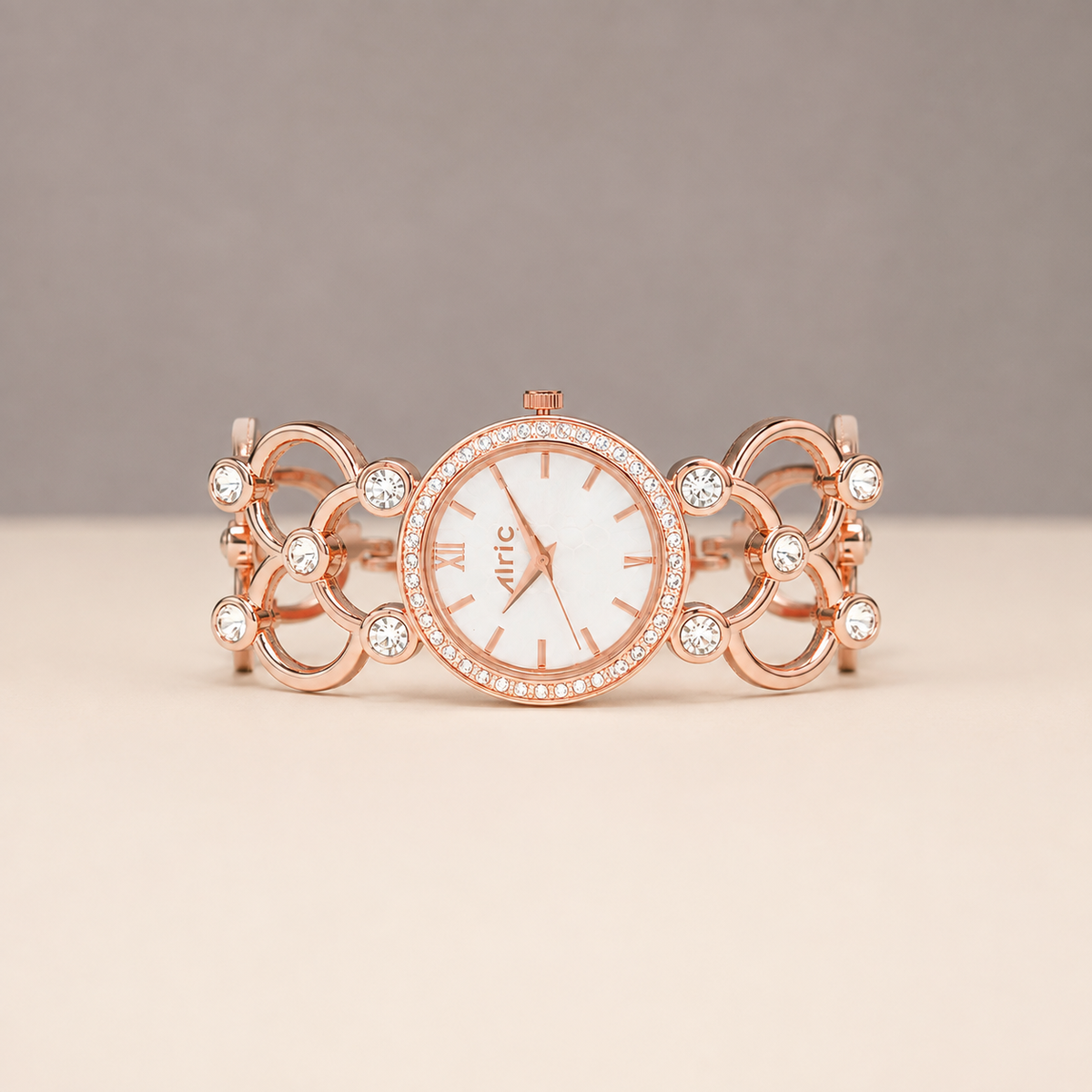 Bloom White Alric - For Women Engravable Silver wristwatch for ladies