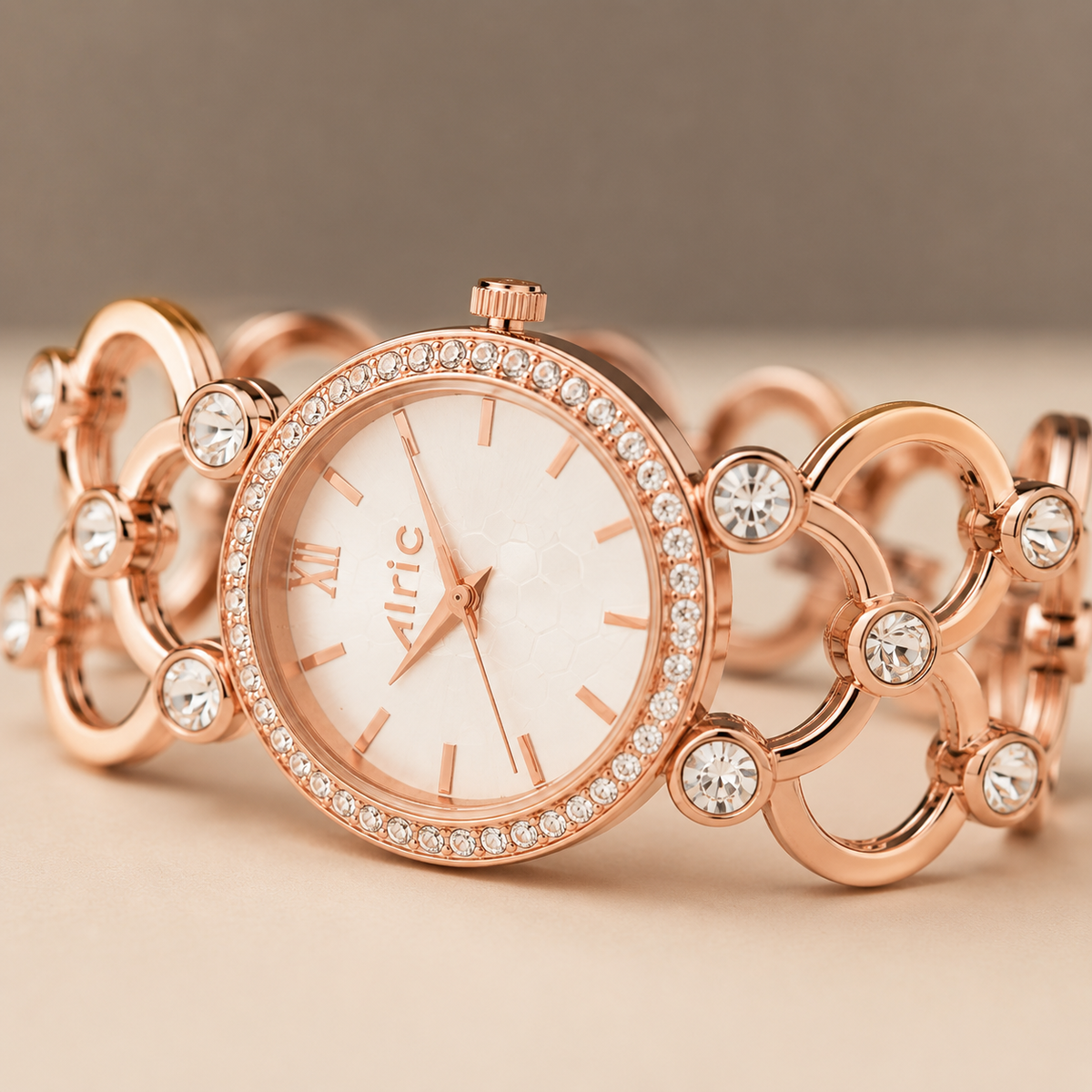 Bloom White Alric - For Women Engravable Silver wristwatch for ladies