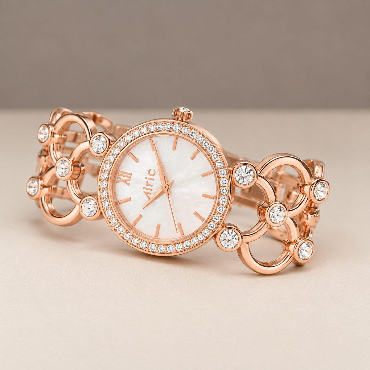 Bloom White Alric - For Women Engravable Silver wristwatch for ladies