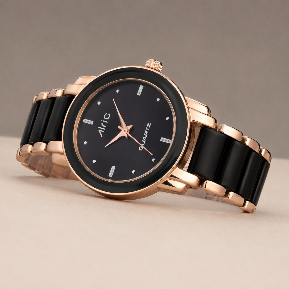 Swanky Ladies Watch For Girls Latest Rose Gold & Black Watch For Women Ladies Analog Watch - For Girls Swanky