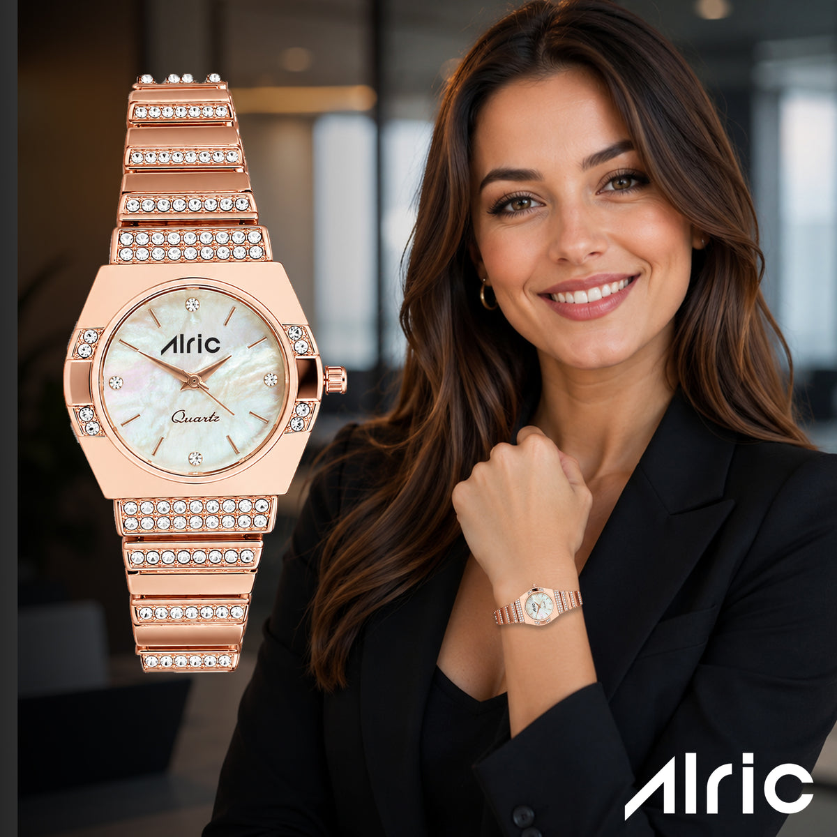 Opaline Rose gold  Quartz Analog Wrist Watch For Girls