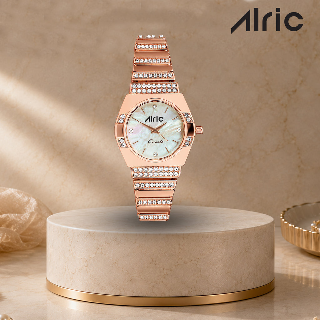 Opaline Rose gold  Quartz Analog Wrist Watch For Girls