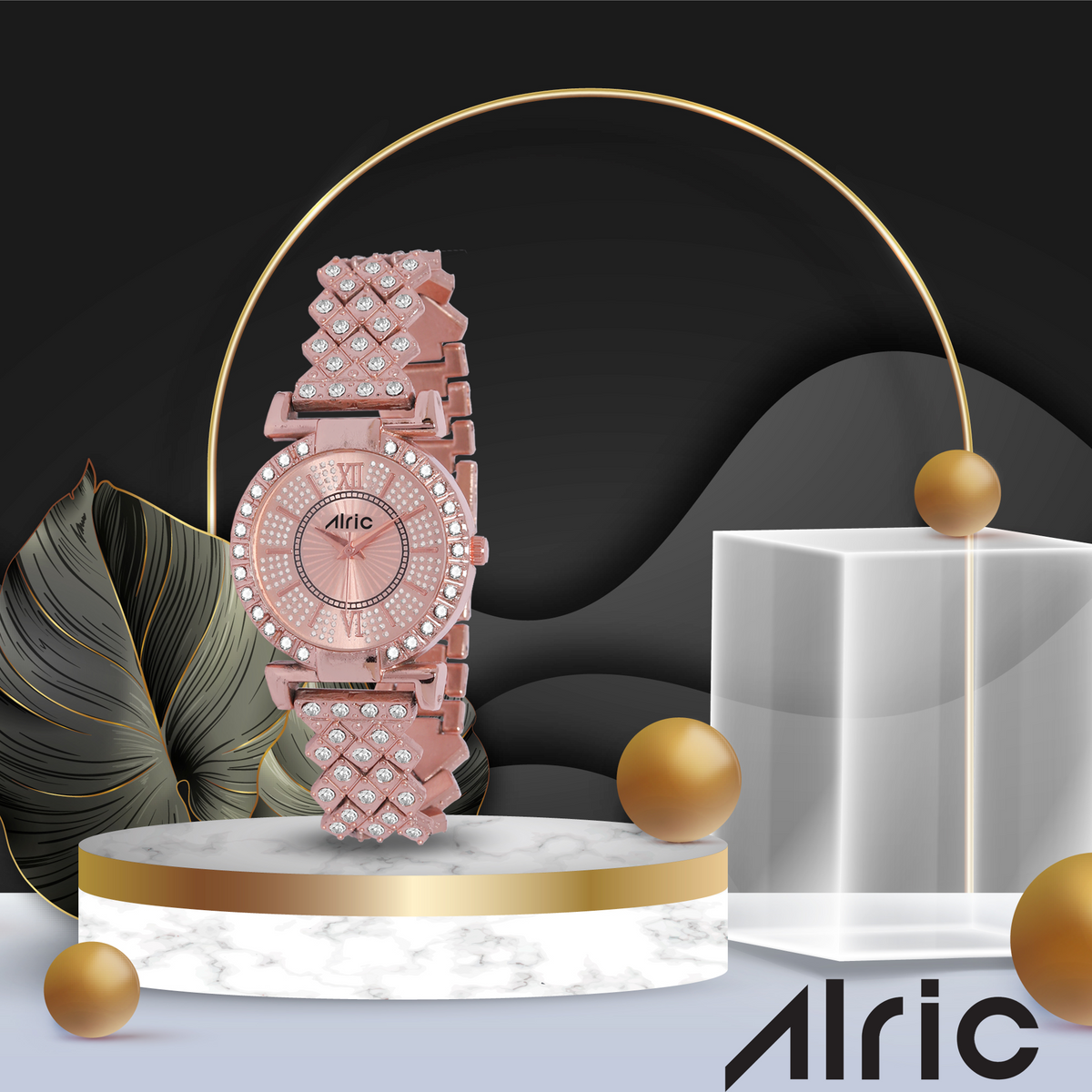 Eterna Rose Gold Watch For Girls (30 Mm Dial)
