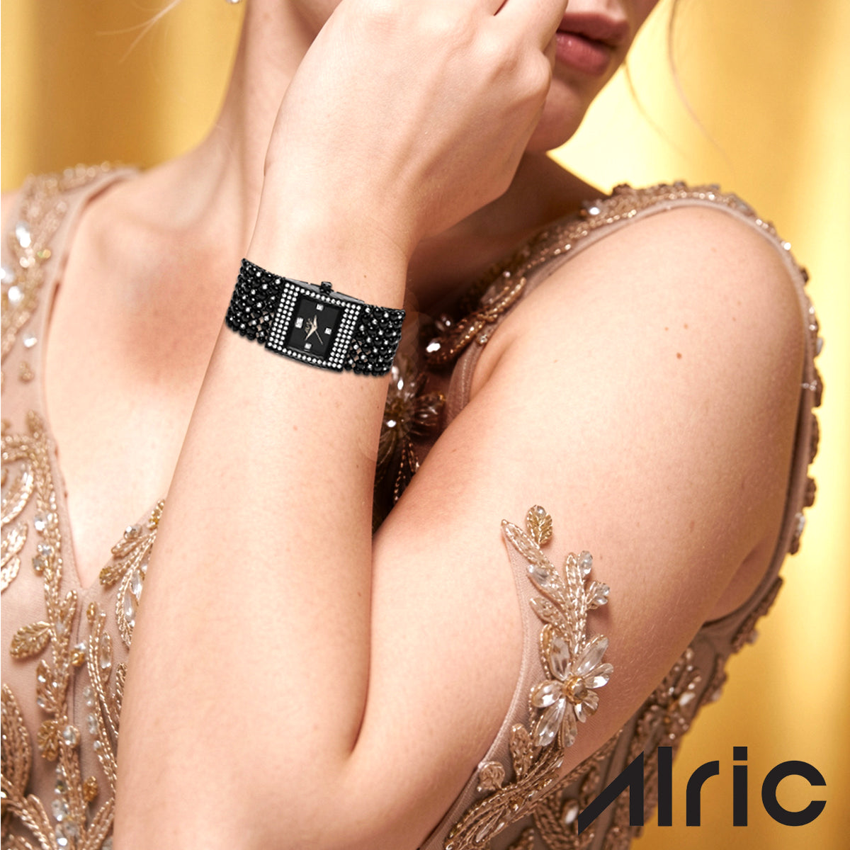 Empress Black Quartz Analog Wrist Watch For Girls (30 Mm Dial)
